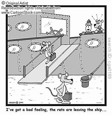 Patkányok süllyedő hajó